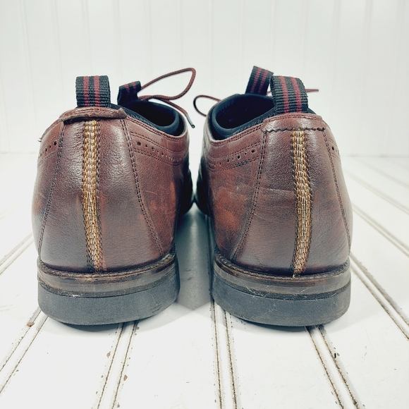 Cole Haan Holland Long Wing Brown Leather Lace Up Cordovan Oxfords M124 main image 6